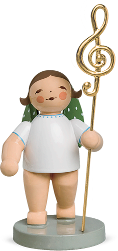 Wendt and Kuhn Musikus, Angel with Clef, Gold Plated