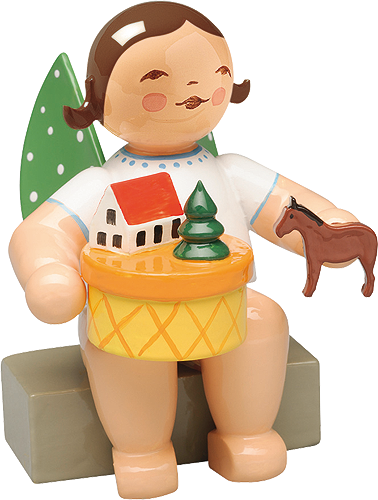 Wendt and Kuhn Angel in Toy Village, sitting
