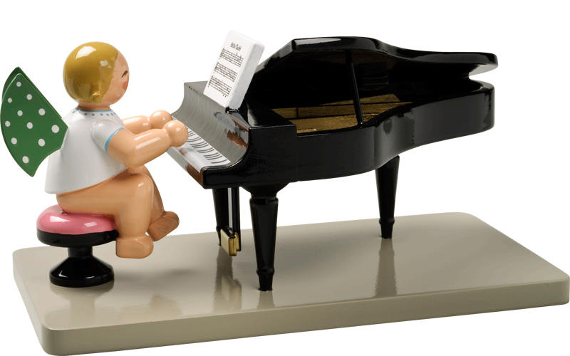 Wendt and Kuhn Grunhainichen Angel at Open Grand Piano  2.25