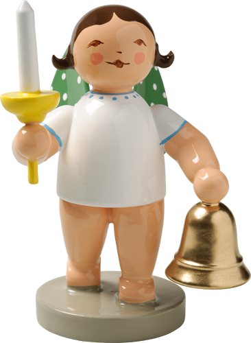 Wendt and Kuhn Grunhainichen Angel with Bell and Candle