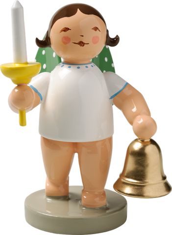 Wendt and Kuhn Grunhainichen Angel with Bell and Candle