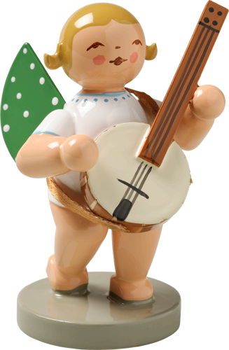 Wendt and Kuhn Grunhainichen Angel with Banjo