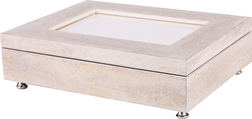 Jewelry Box White Stone