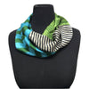 Harshita Infinity Scarf Black and White Stripe