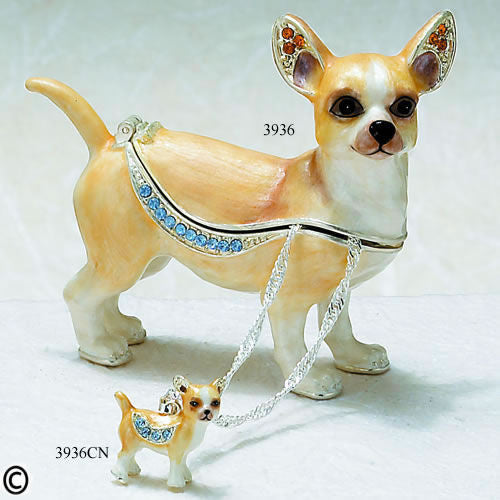 Kubla Craft Chihuahua Box (necklace not included)