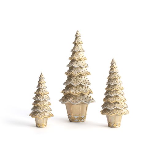 Dekorasyon Layered Beaded Neo Cone Tree (Dark Champagne)