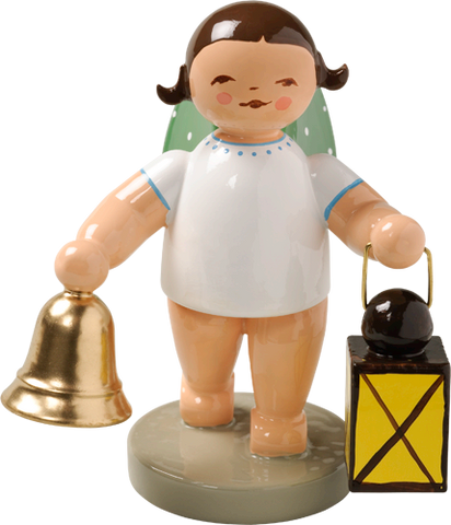Wendt and Kuhn Grunhainichen Angel with Bell and Lantern