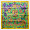 100% Silk Twill Armor Scarf Yellow