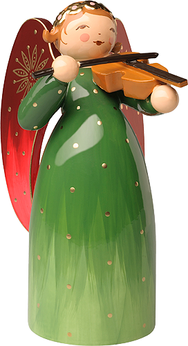 Wendt and Kuhn Handpainted Angel with Violin