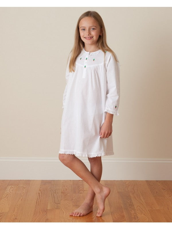 Christmas Cotton Nightgown, long sleeve