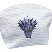 Large Waffle Cosmetic Bag:  Lavender Bucket