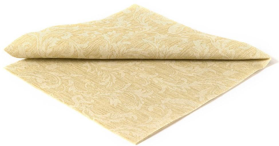 Deluxe Green Floral Damask Paper Napkins