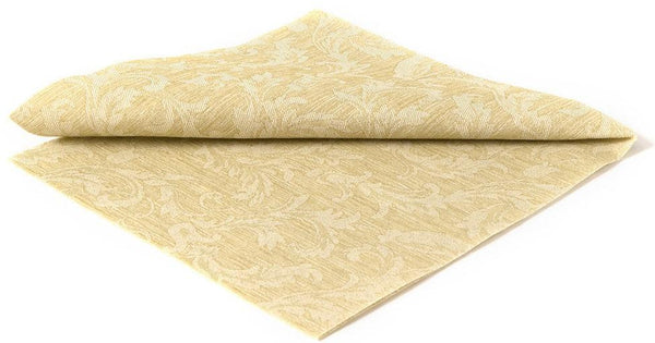 Deluxe Green Floral Damask Paper Napkins