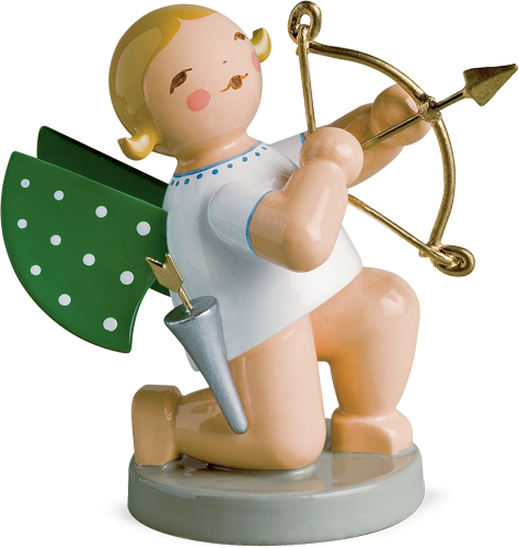 Wendt and Kuhn Grunhainichen Cupid Angel, Kneeling