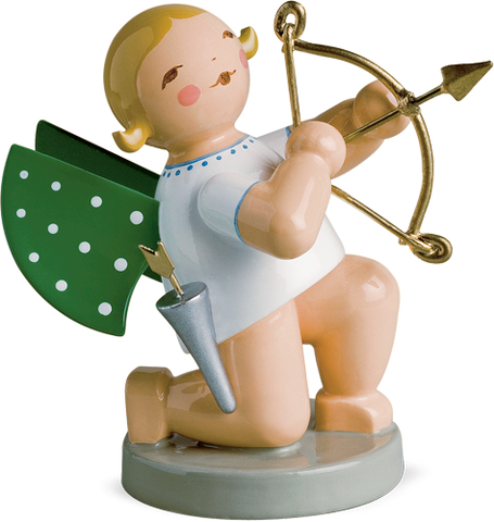 Wendt and Kuhn Grunhainichen Cupid Angel, Kneeling