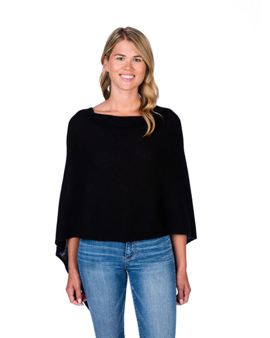 Alashan 100% Cashmere Topper: Black