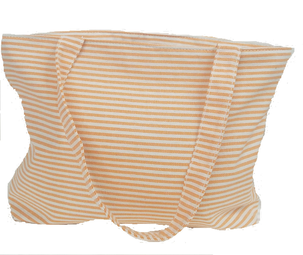 Derin Turkish Beach Bag Orange Stripe