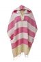 Derin Woman's Poncho Pink/Green