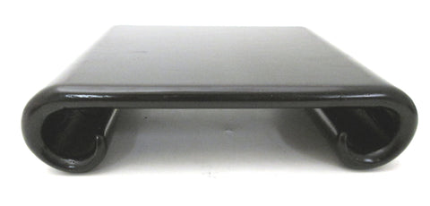 Wood Rectangular Stand with Scrolled Legs